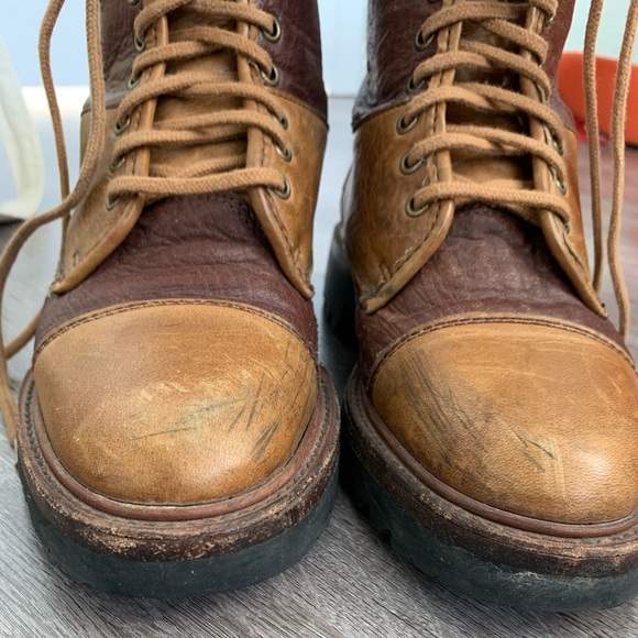 Cole Haan vintage leather country lace up boots - Picture 2 of 9